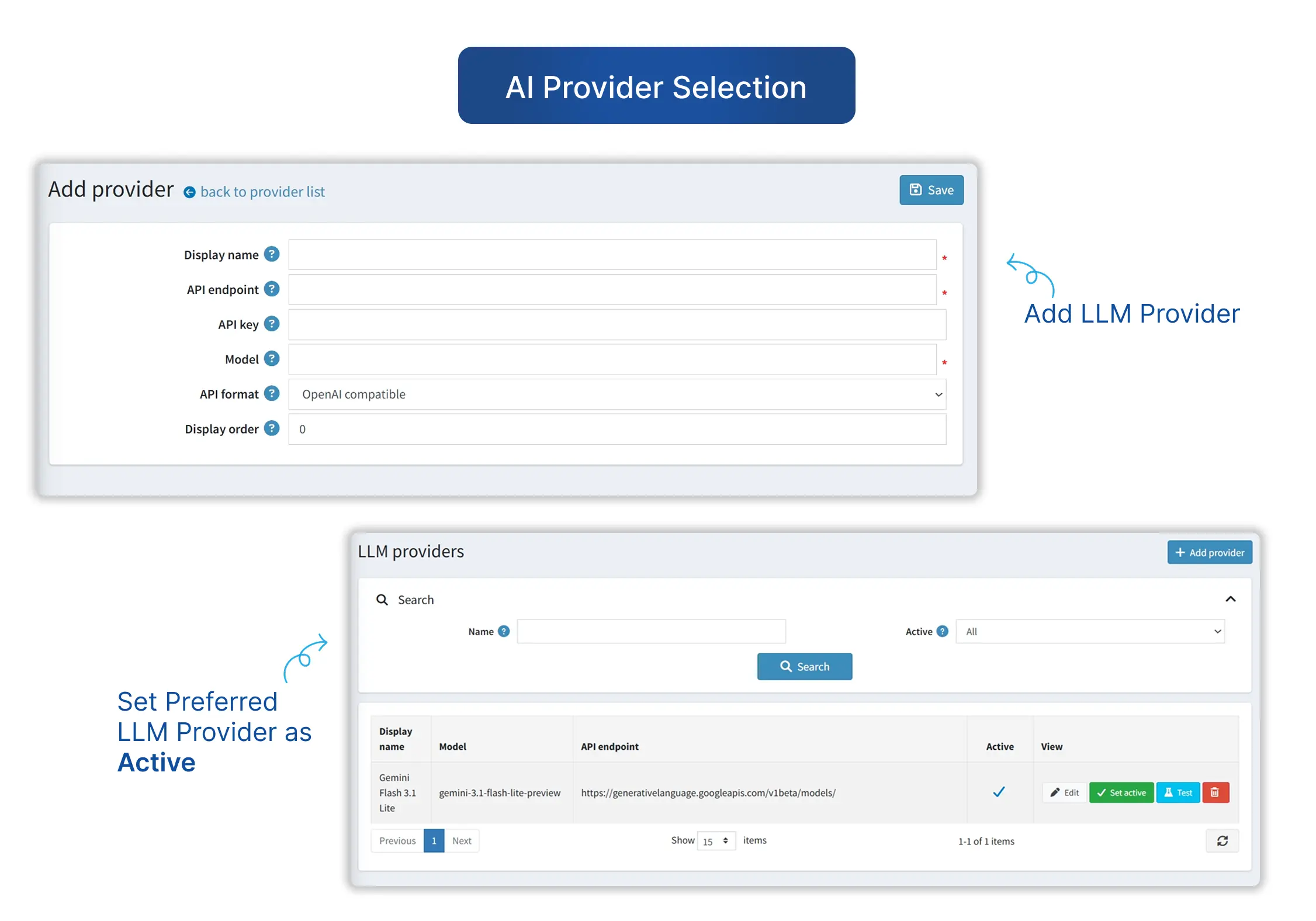 AI Provider Configuration